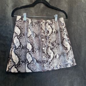 Urban outfitters snakeskin skirt